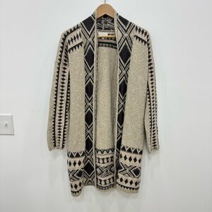 Lucky Brand Womens Southwestern Cardigan Sweater Size M